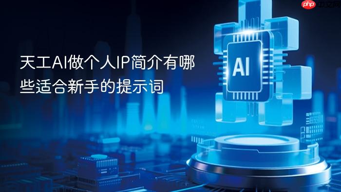 天工ai做个人ip简介有哪些适合新手的提示词