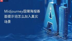 Midjourney国潮海报画面提示词怎么加入真实场景