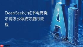 deepseek小红书电商提示词怎么做成可复用流程