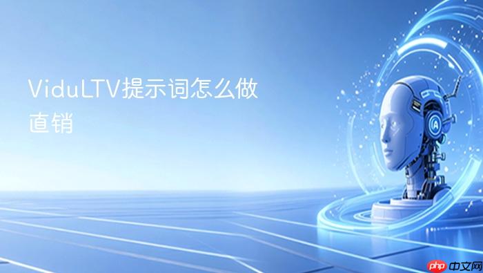 vidultv提示词怎么做直销
