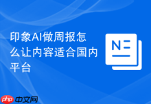 印象AI做周报怎么让内容适合国内平台