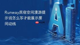 Runway民宿空间漫游提示词怎么写才能展示房间动线