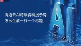 有道云ai培训资料提示词怎么生成一行一个标题