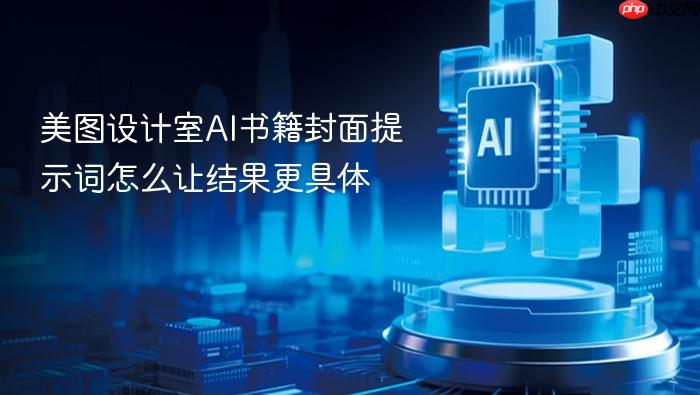 美图设计室ai书籍封面提示词怎么让结果更具体