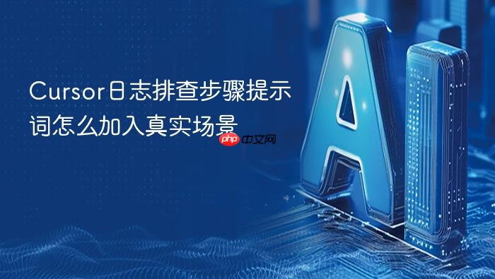 cursor日志排查步骤提示词怎么加入真实场景
