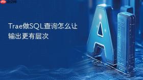 trae做sql查询怎么让输出更有层次