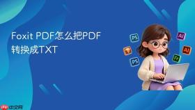 foxit pdf怎么把pdf转换成txt