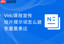 Vidu课程宣传短片提示词怎么避免重复表达