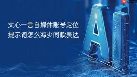 文心一言自媒体账号定位提示词怎么减少同款表达