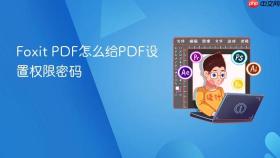 foxit pdf怎么给pdf设置权限密码