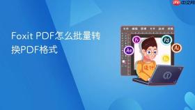 foxit pdf怎么批量转换pdf格式