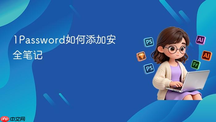 1password如何添加安全笔记