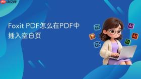 Foxit PDF怎么在PDF中插入空白页