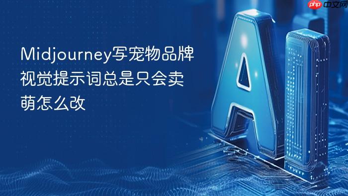 midjourney写宠物品牌视觉提示词总是只会卖萌怎么改