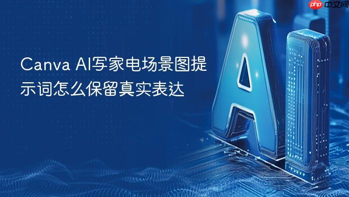 canva ai写家电场景图提示词怎么保留真实表达