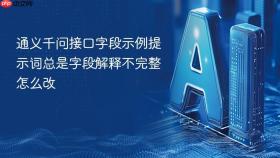 通义千问接口字段示例提示词总是字段解释不完整怎么改