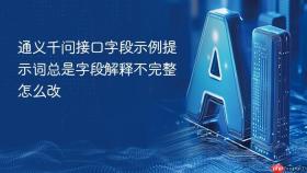 通义千问接口字段示例提示词总是字段解释不完整怎么改