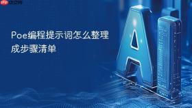 poe编程提示词怎么整理成步骤清单