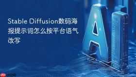 stable diffusion数码海报提示词怎么按平台语气改写