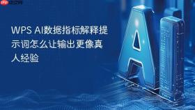 WPS AI数据指标解释提示词怎么让输出更像真人经验