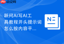 跃问AI写AI工具教程开头提示词怎么按内容平台改写