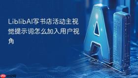 liblibai写书店活动主视觉提示词怎么加入用户视角