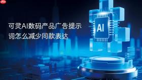 可灵ai数码产品广告提示词怎么减少同款表达