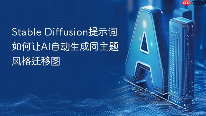 stable diffusion提示词如何让ai自动生成同主题风格迁移图
