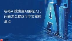 秘塔AI搜索查AI编程入门问题怎么提炼可写文章的痛点