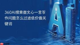 360ai搜索查文心一言写作问题怎么过滤低价值关键词