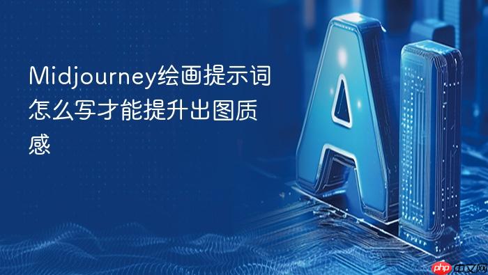 midjourney绘画提示词怎么写才能提升出图质感