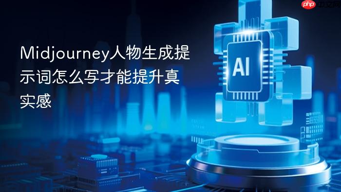midjourney人物生成提示词怎么写才能提升真实感