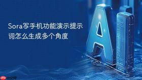 sora写手机功能演示提示词怎么生成多个角度