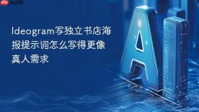 ideogram写独立书店海报提示词怎么写得更像真人需求