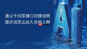 通义千问写接口对接说明提示词怎么加入目标人群