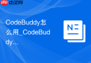 CodeBuddy怎么用_CodeBuddy编程新手操作方法