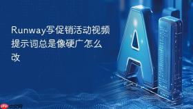 Runway写促销活动视频提示词总是像硬广怎么改