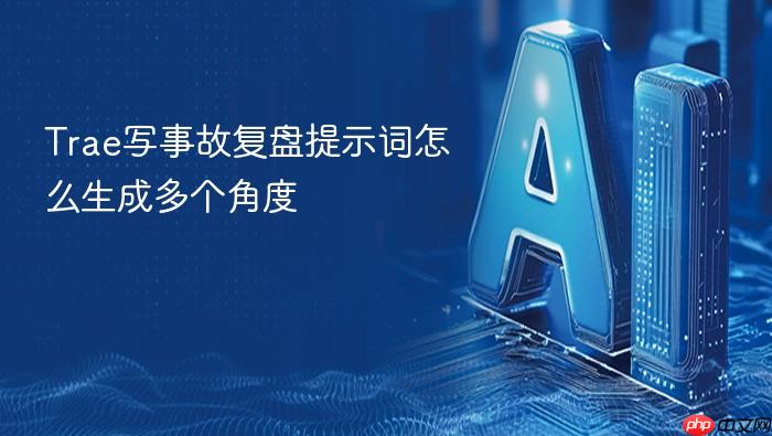 trae写事故复盘提示词怎么生成多个角度