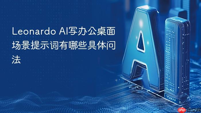 leonardo ai写办公桌面场景提示词有哪些具体问法