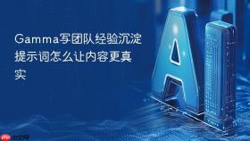 gamma写团队经验沉淀提示词怎么让内容更真实