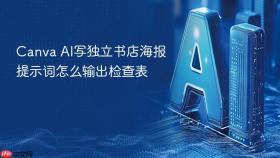 Canva AI写独立书店海报提示词怎么输出检查表