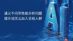 通义千问写性能分析问题提示词怎么加入目标人群