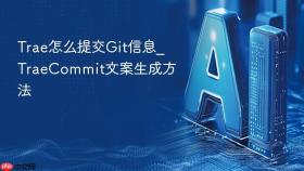 Trae怎么提交Git信息_TraeCommit文案生成方法