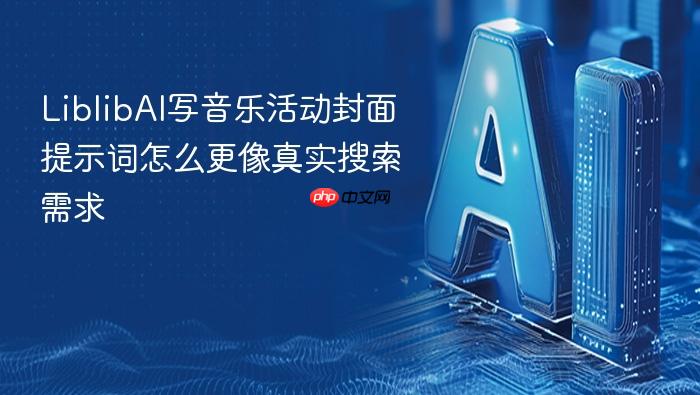 liblibai写音乐活动封面提示词怎么更像真实搜索需求