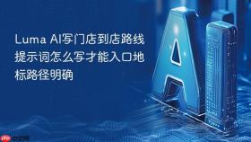 luma ai写门店到店路线提示词怎么写才能入口地标路径明确