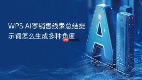 wps ai写销售线索总结提示词怎么生成多种角度