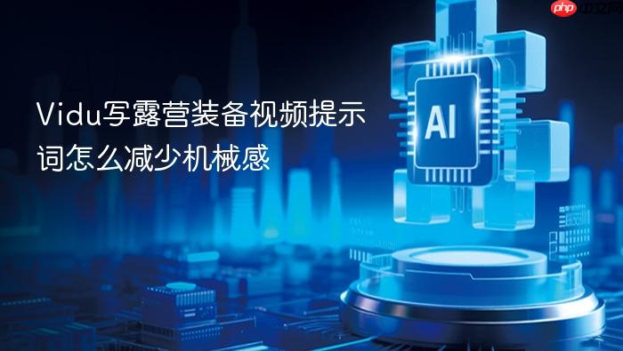 vidu写露营装备视频提示词怎么减少机械感