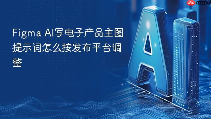 figma ai写电子产品主图提示词怎么按发布平台调整