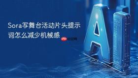 sora写舞台活动片头提示词怎么减少机械感