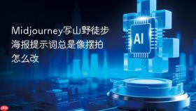 midjourney写山野徒步海报提示词总是像摆拍怎么改